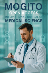 medical professional with tech and science