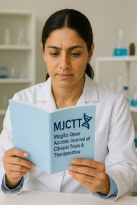 scientist reviewing mjctt journal